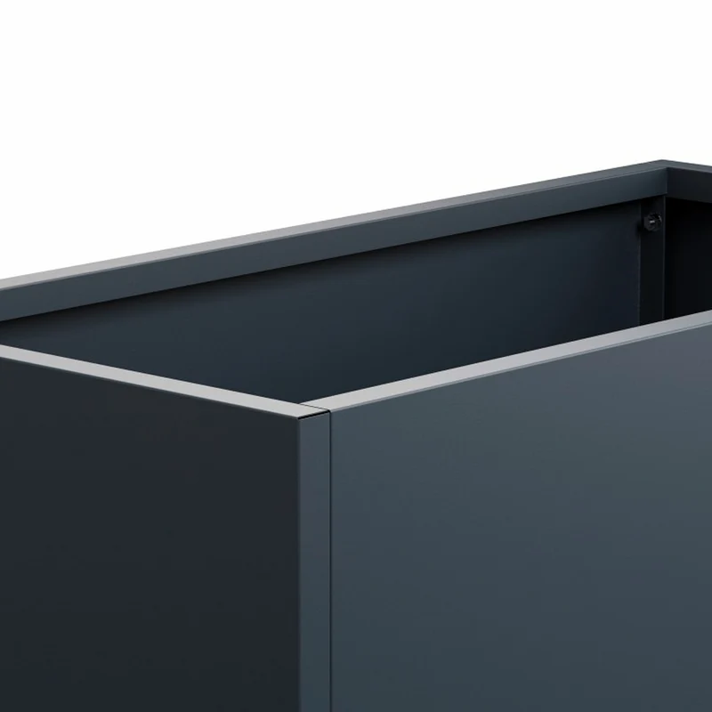 FIORIERA "PLANTER 50" IN METALLO 100X50X50CM ANTRACITE
