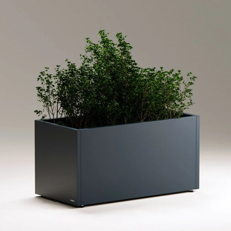FIORIERA "PLANTER 50" IN METALLO 100X50X50CM ANTRACITE
