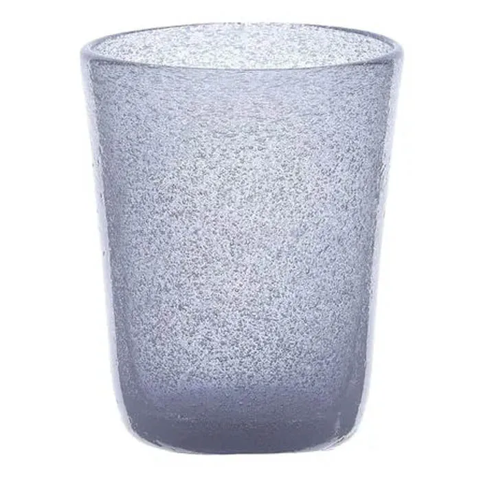 BICCHIERE IN VETRO SOFFIATO LILLA