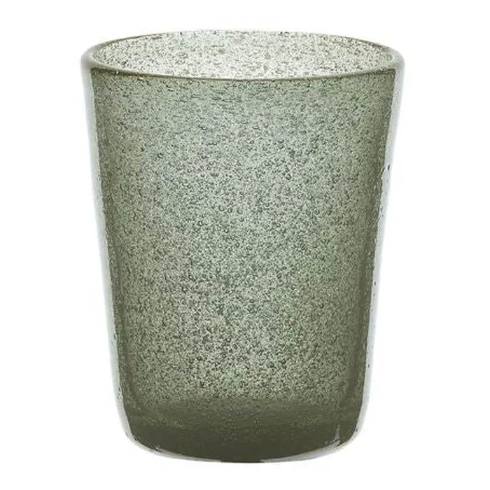 BICCHIERE IN VETRO SOFFIATO GRIGIO