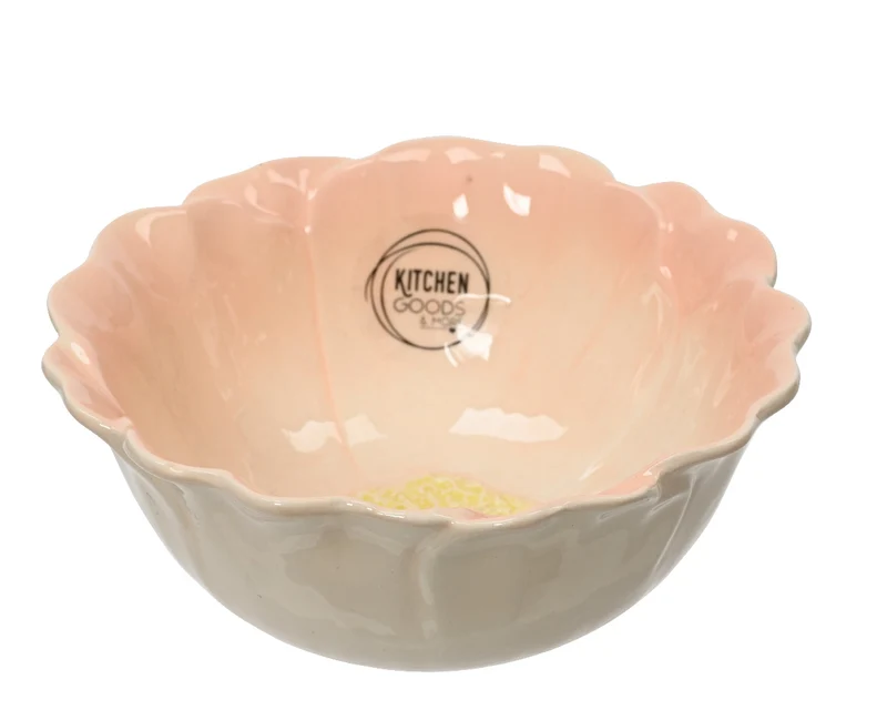 INSALATIERA A FIORE D13CM ROSA DOLOMITE