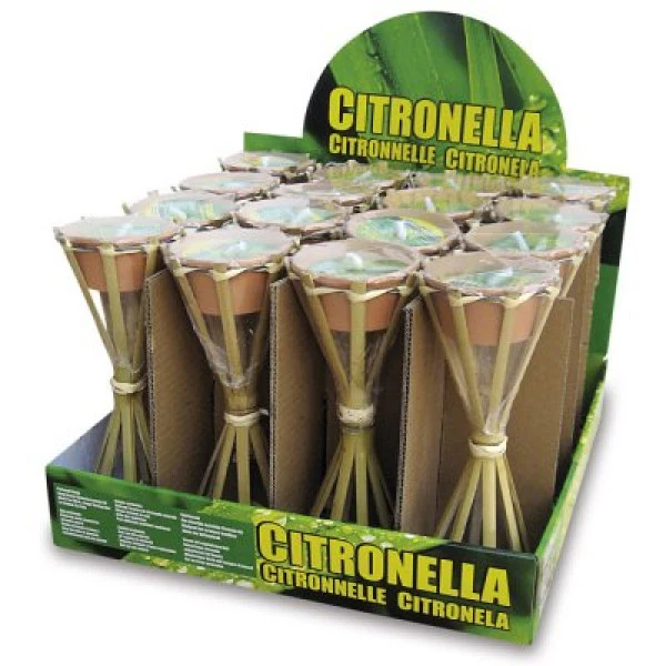 TORCIA + CANDELA DA TAVOLO CITRONELLA