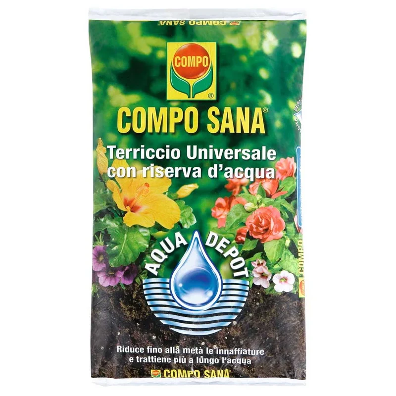 TERRICCIO UNIVERSALE COMPO SANA CON RISERVA D'ACQUA 20LT