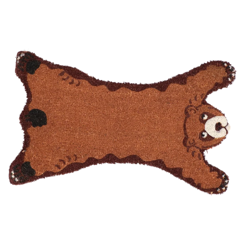 ZERBINO IN COCCO PELLE ORSO 74x44CM