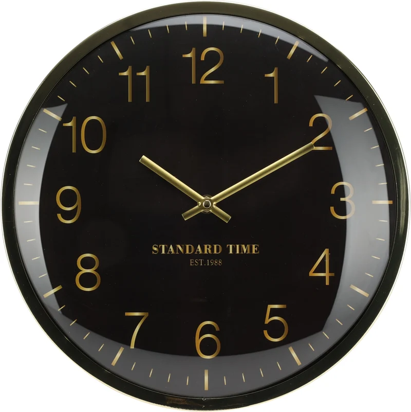 OROLOGIO DA PARETE IN VETRO CURVO 30CM