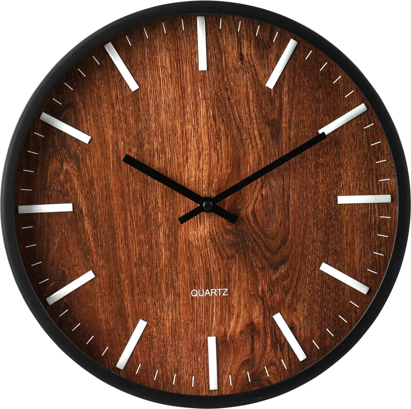 OROLOGIO DA PARETE 30CM EFFETTO LEGNO