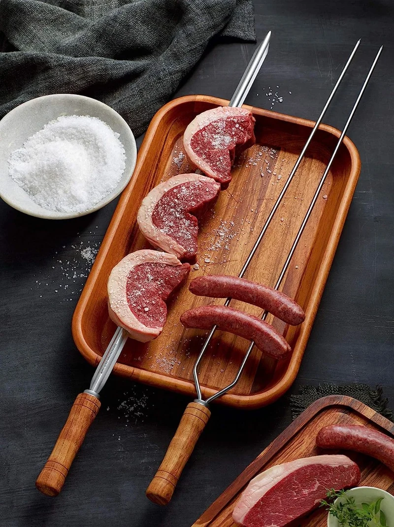 SPIEDO CHURRASCO 65CM A DUE PUNTE