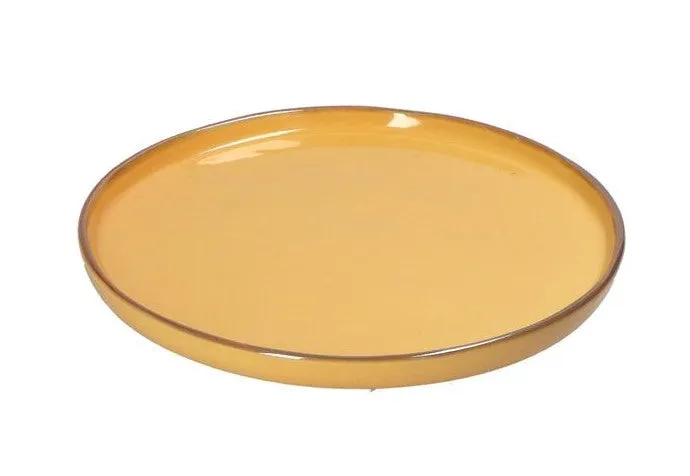 PIATTO TESO Ø 21 H 2 CM LINEA "CONCERTO" GLAM OCRA