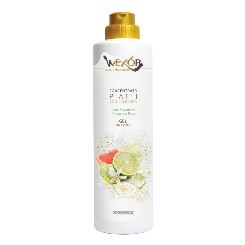 GEL ENZIMATICO CONCENTRATO PIATTI 750ML LIME SELVATICO E POMPELMO ROSA